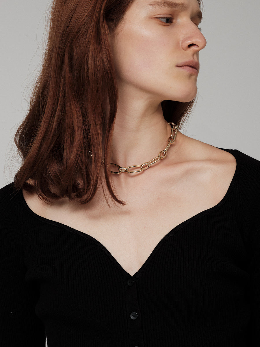 ucalypt】Stem Thick Chain Necklace-