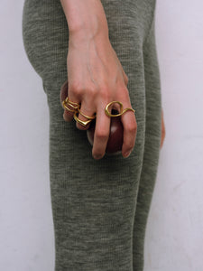 Curved Double-Finger Ring