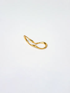 Curved Double-Finger Ring