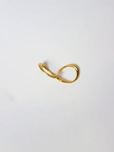 Curved Double-Finger Ring