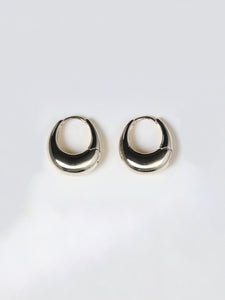 Thick Medium Hoop Earrings