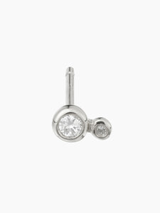 Beautitude Dual Bezel-Set Diamond Earring（片耳）