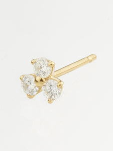 Beautitude Triangular Trio Diamond Earring(片耳）