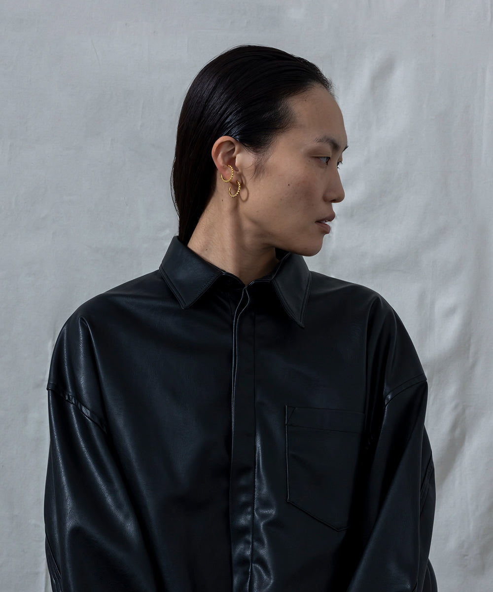 Flat Studded Hoop Earring（片耳）