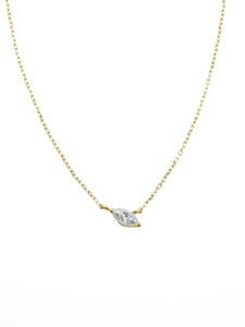 Beautitude 10K Petite Marquise Diamond Necklace　