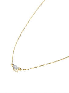 Beautitude 10K Petite Marquise Diamond Necklace　