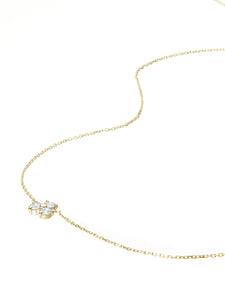 Beautitude 10K Trio Round Diamond Necklace