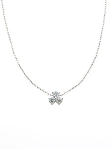 Beautitude 10K Trio Round Diamond Necklace