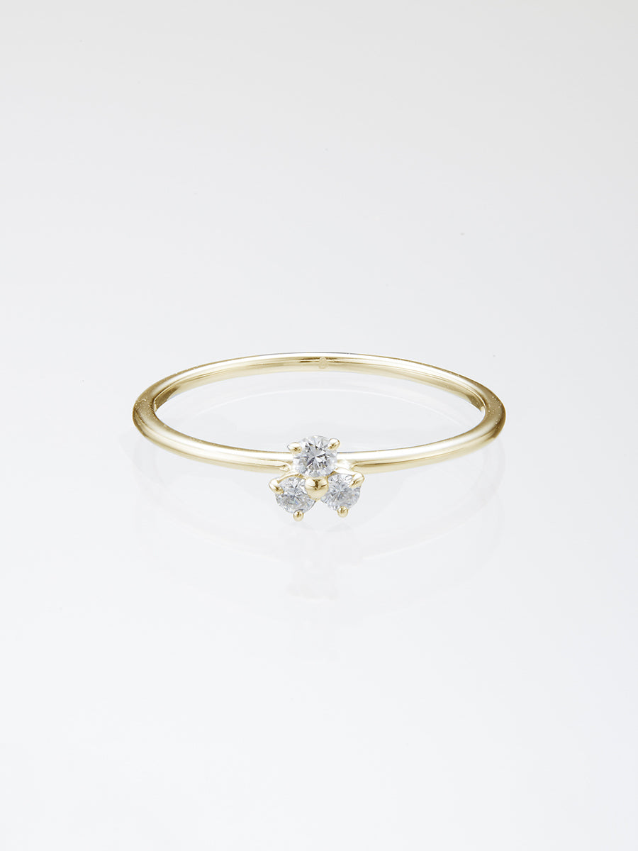 Beautitude Triangular Trio Diamond Ring