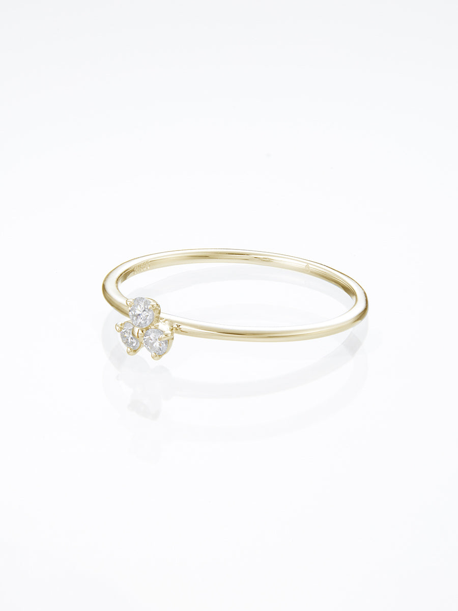 Beautitude Triangular Trio Diamond Ring