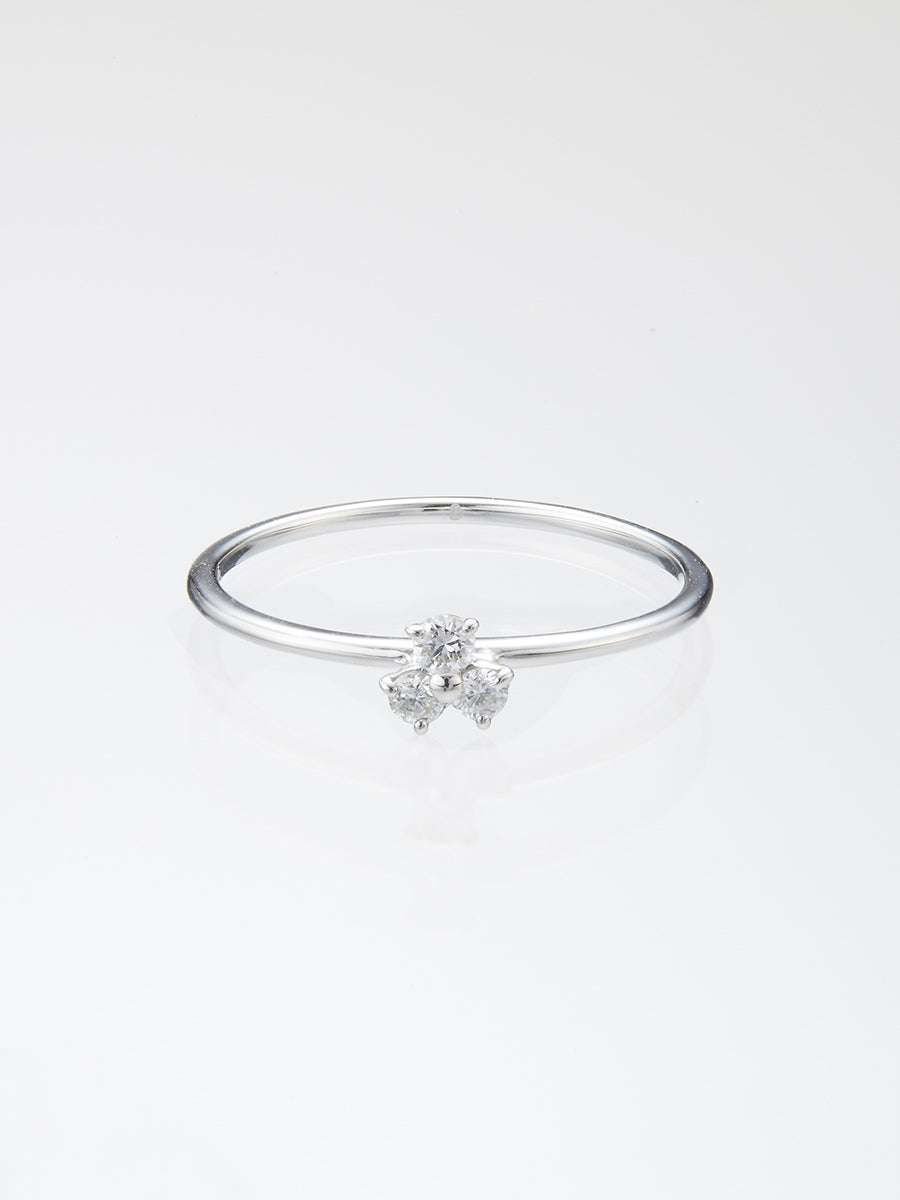 Beautitude Triangular Trio Diamond Ring