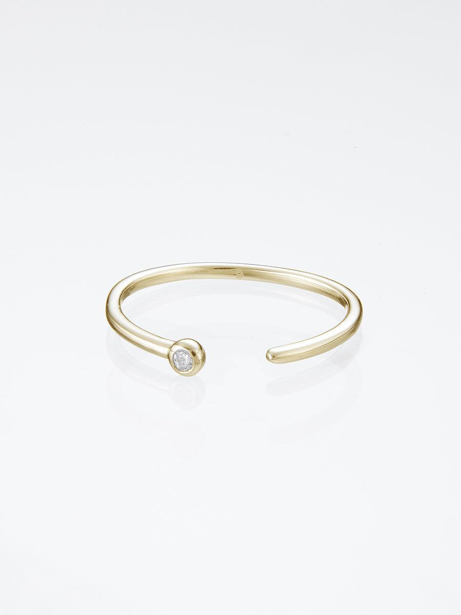 Beautitude　Open Top Solitaire Diamond Ring