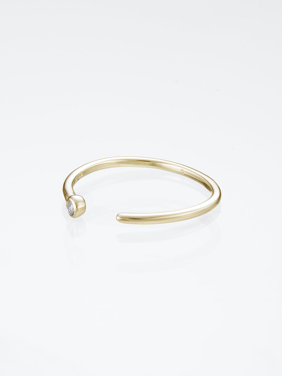 Beautitude　Open Top Solitaire Diamond Ring