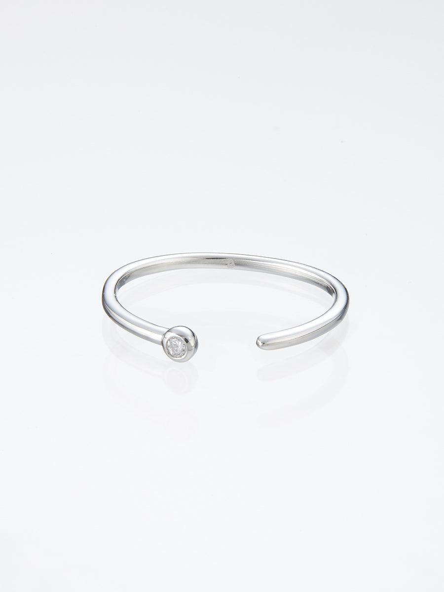 Beautitude　Open Top Solitaire Diamond Ring