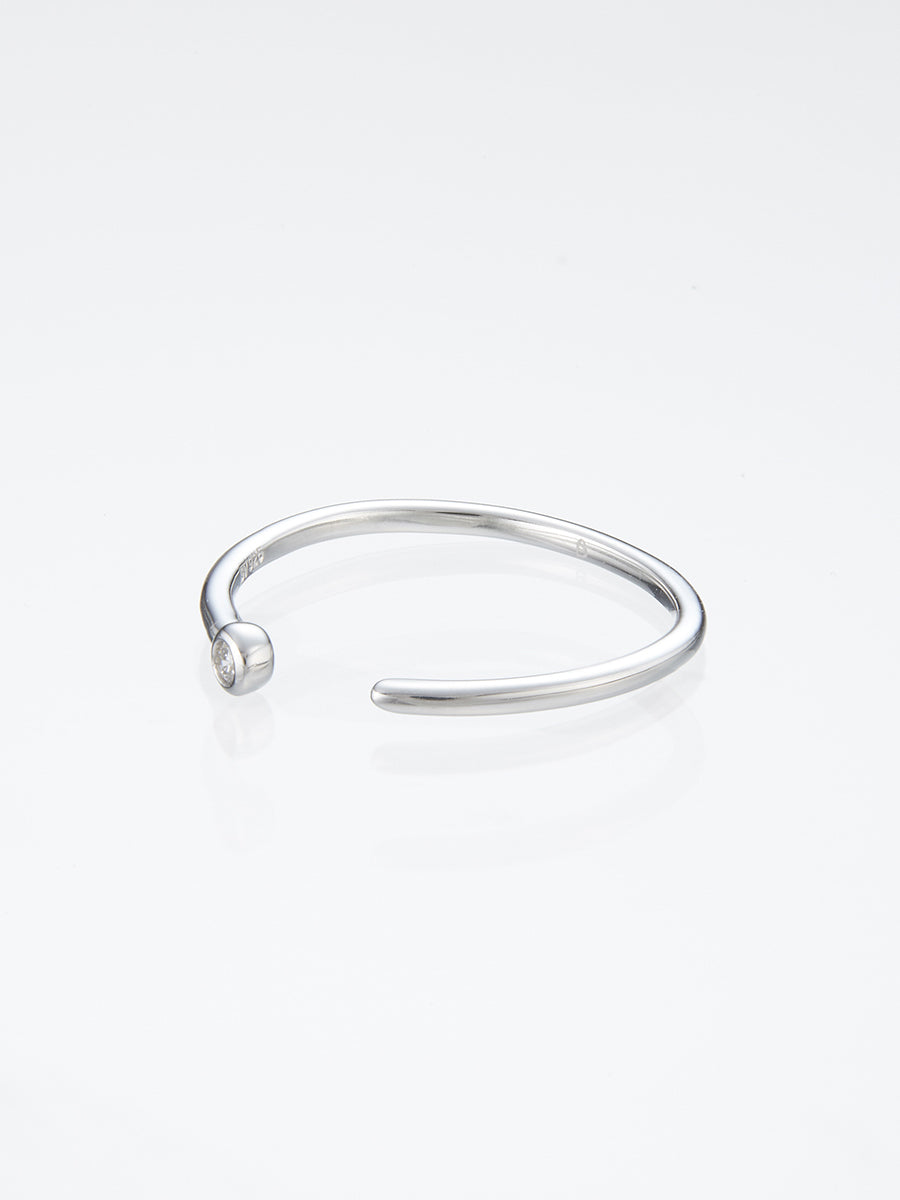 Beautitude　Open Top Solitaire Diamond Ring