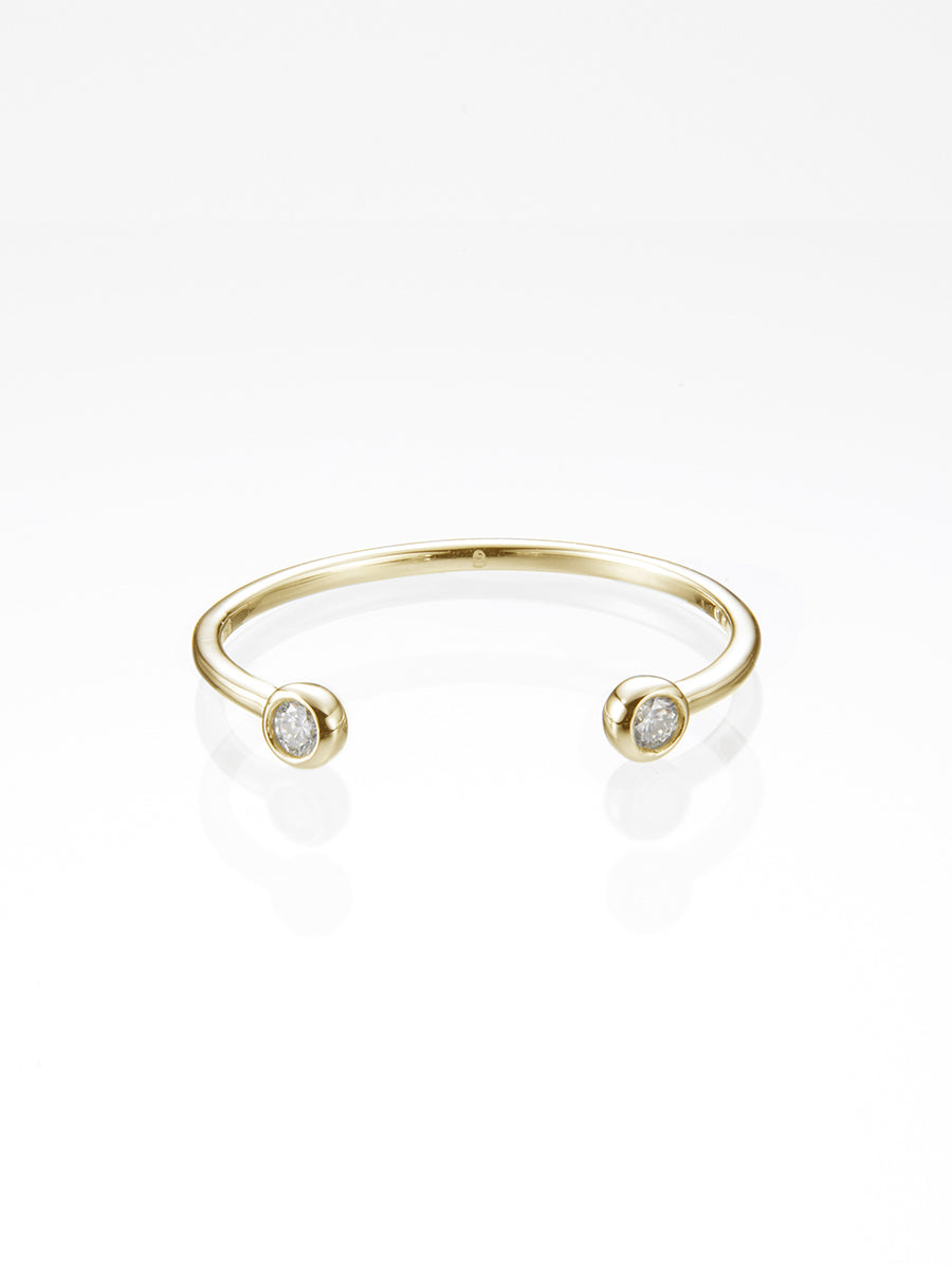 Beautitude　Open Top Dual Diamond Ring