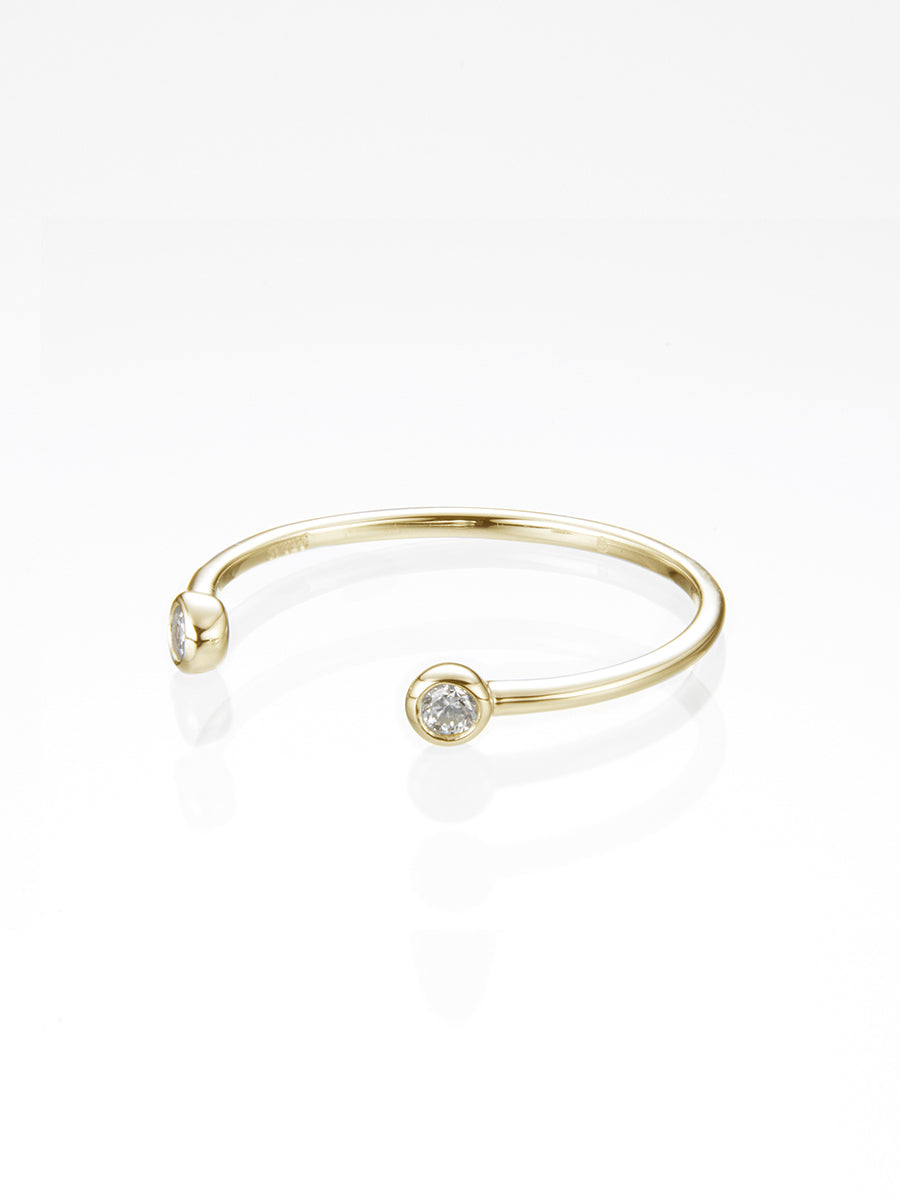 Beautitude　Open Top Dual Diamond Ring