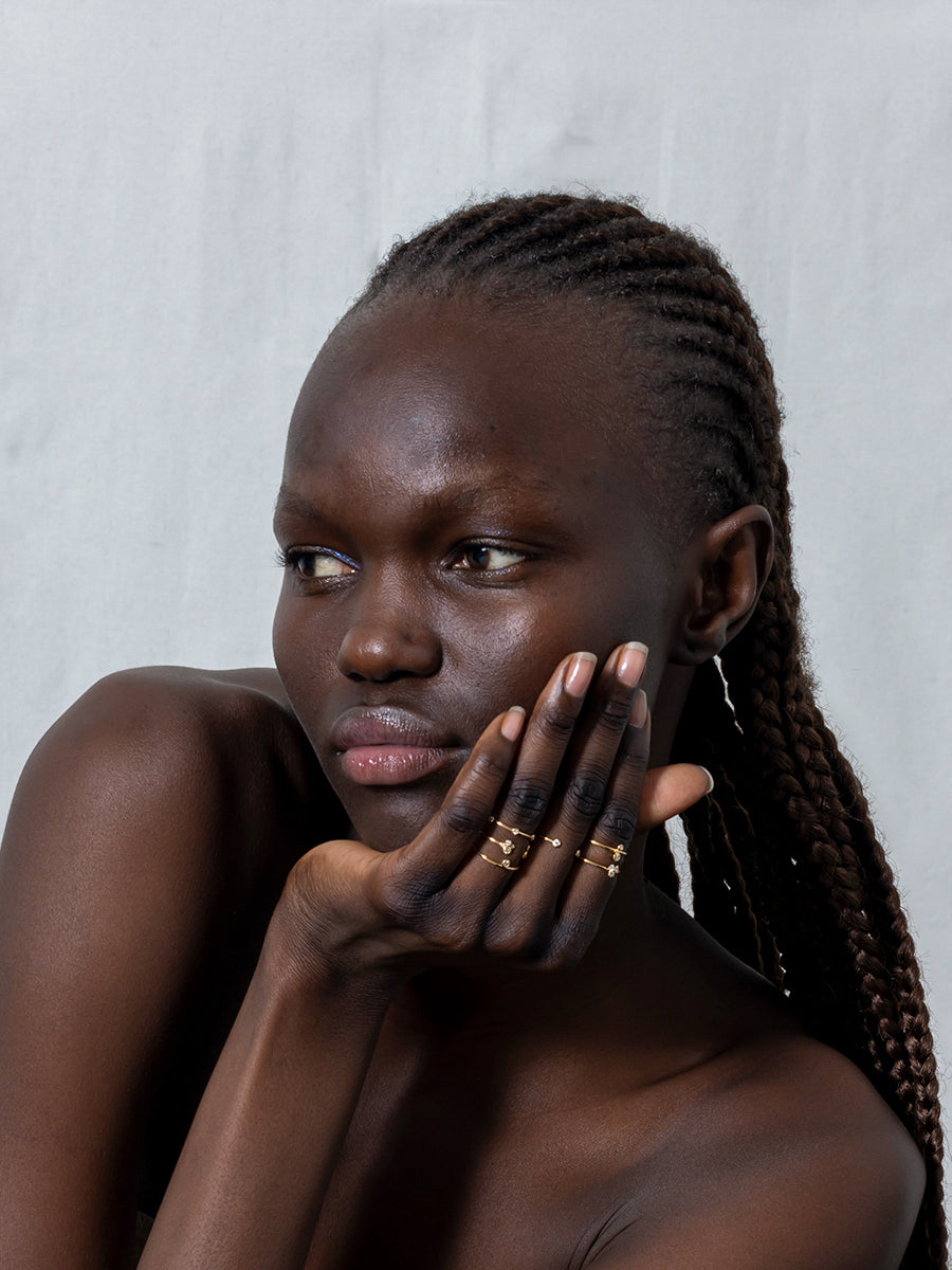 Beautitude　Open Top Dual Diamond Ring