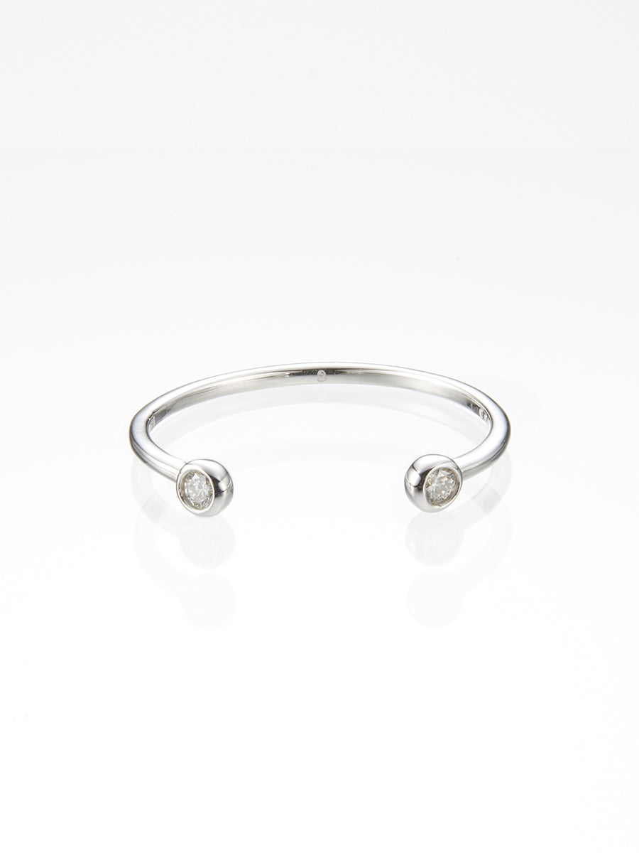 Beautitude　Open Top Dual Diamond Ring