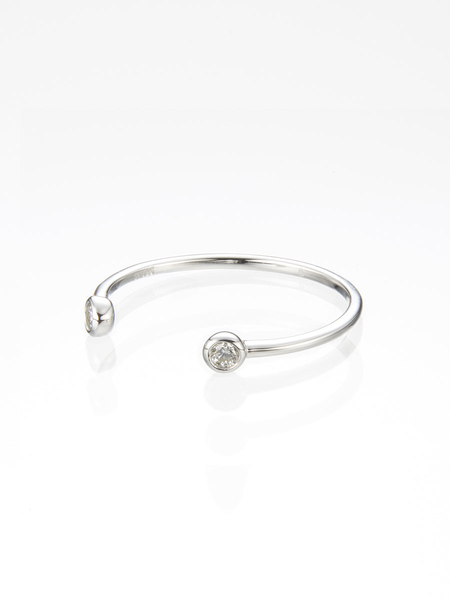 Beautitude　Open Top Dual Diamond Ring