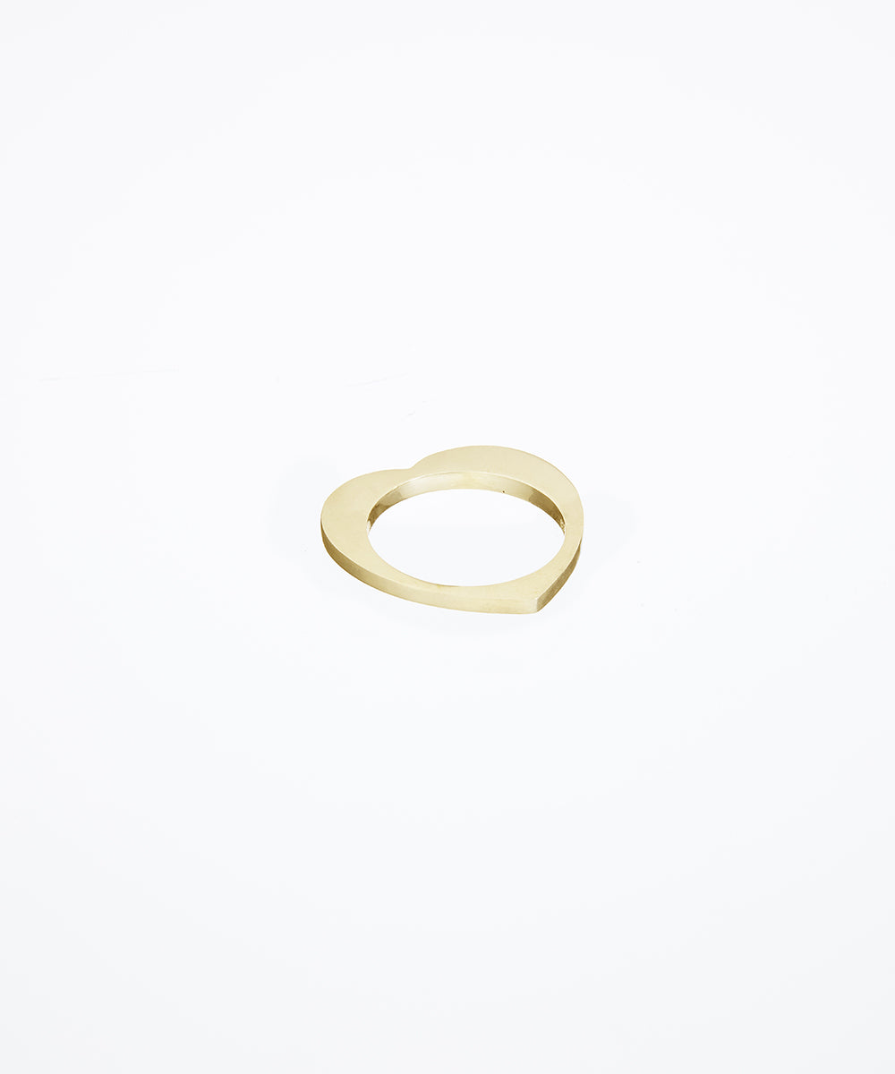 Flat Heart Ring