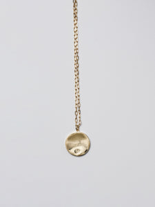 Black Shell Coin Necklace
