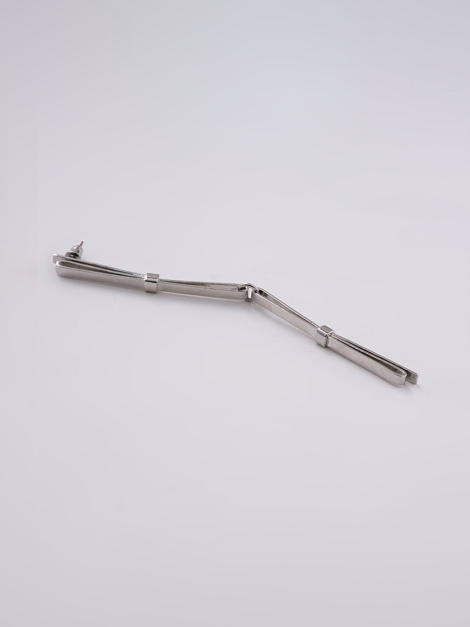 Double Linear Ribbon Earring