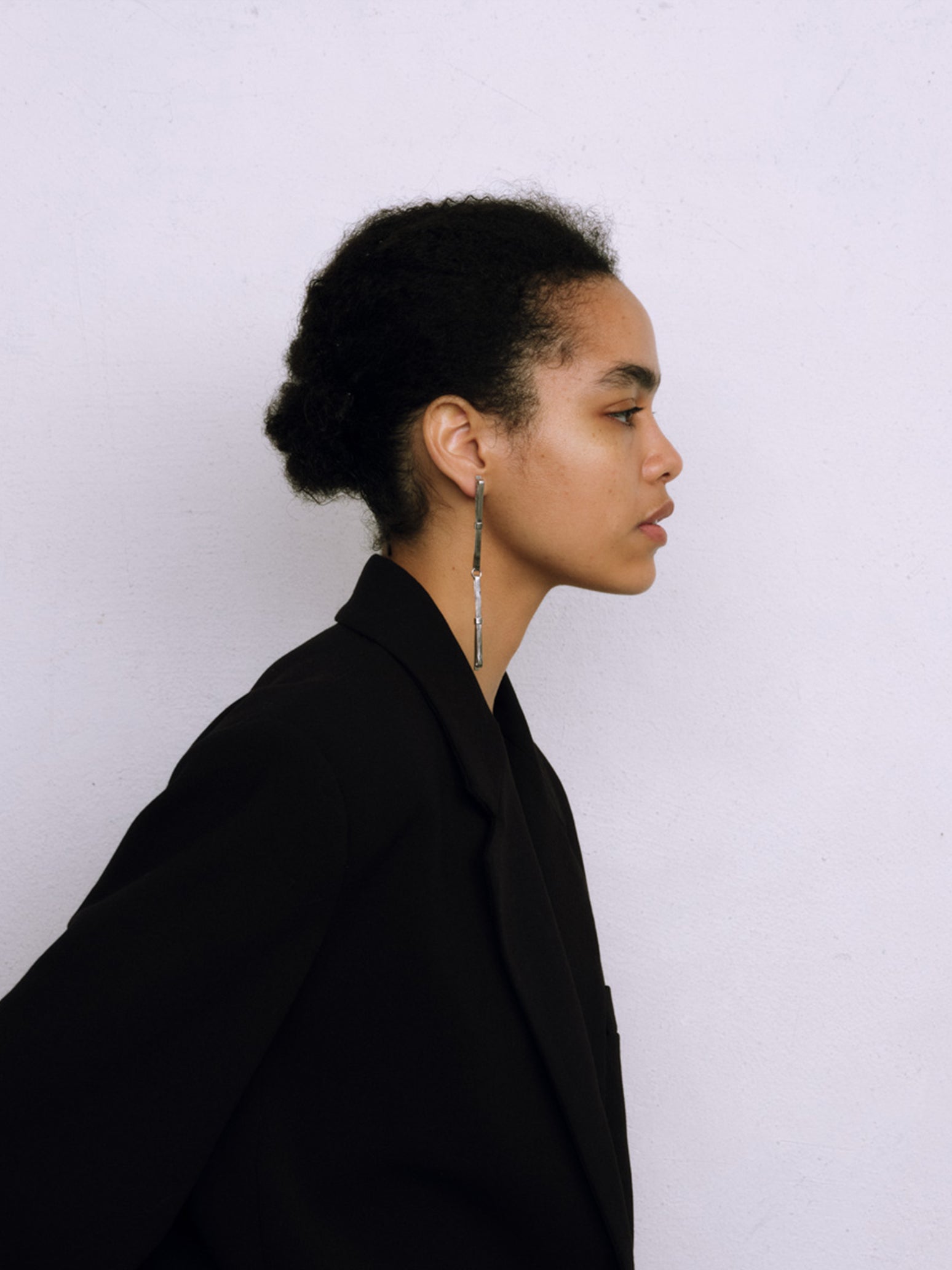 Double Linear Ribbon Earring