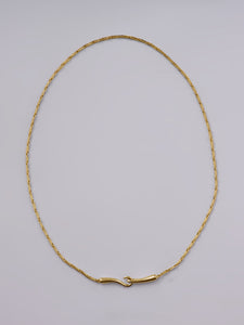 Fold Chain Front Hook Necklace