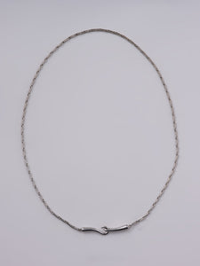 Fold Chain Front Hook Necklace