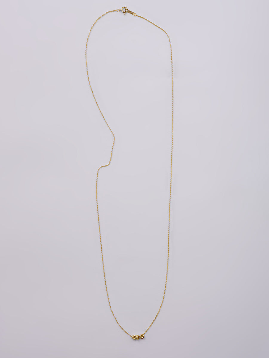 Infinity Ring Charm Layered Necklace