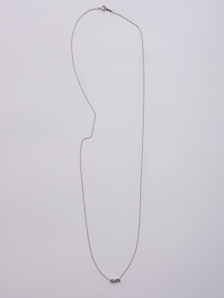 Infinity Ring Charm Layered Necklace