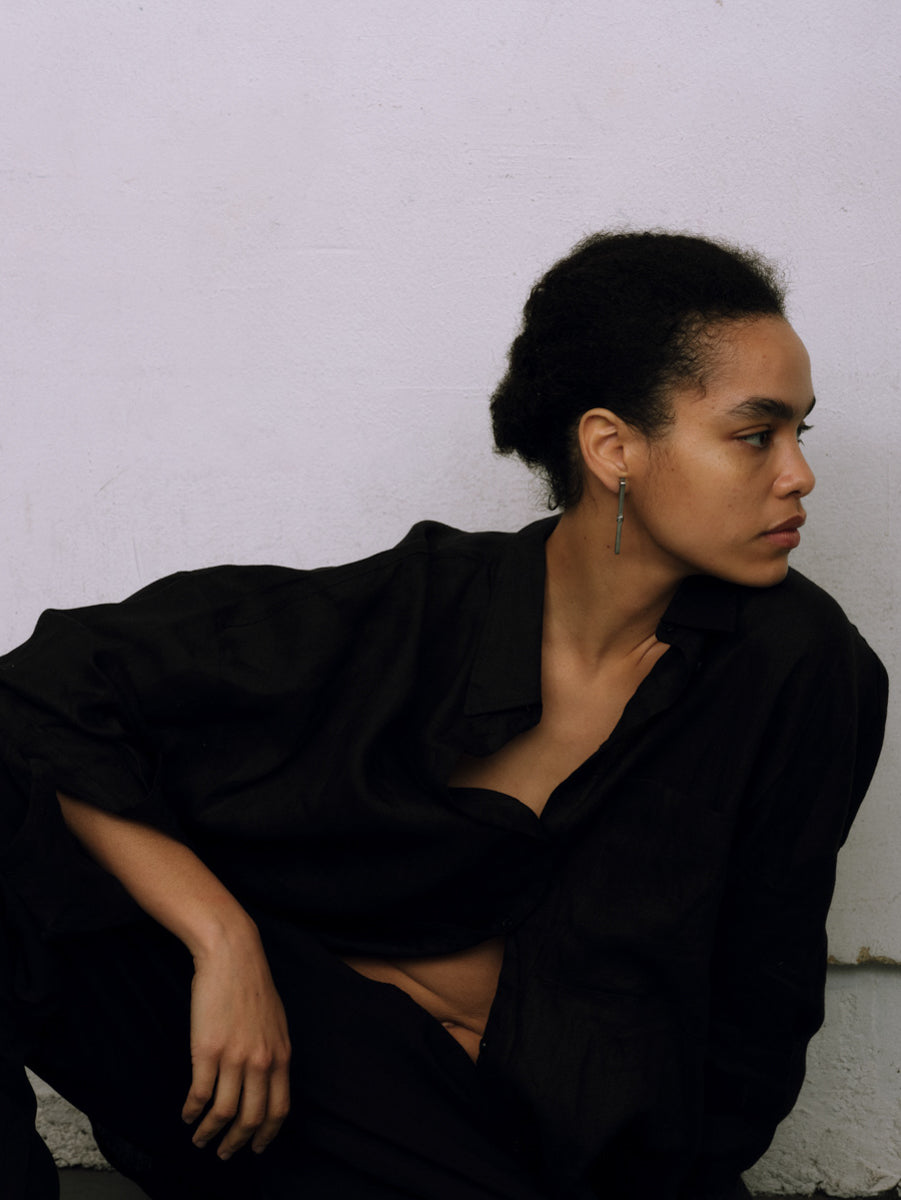 Long Linear Ribbon Earring（イヤリング/片耳）