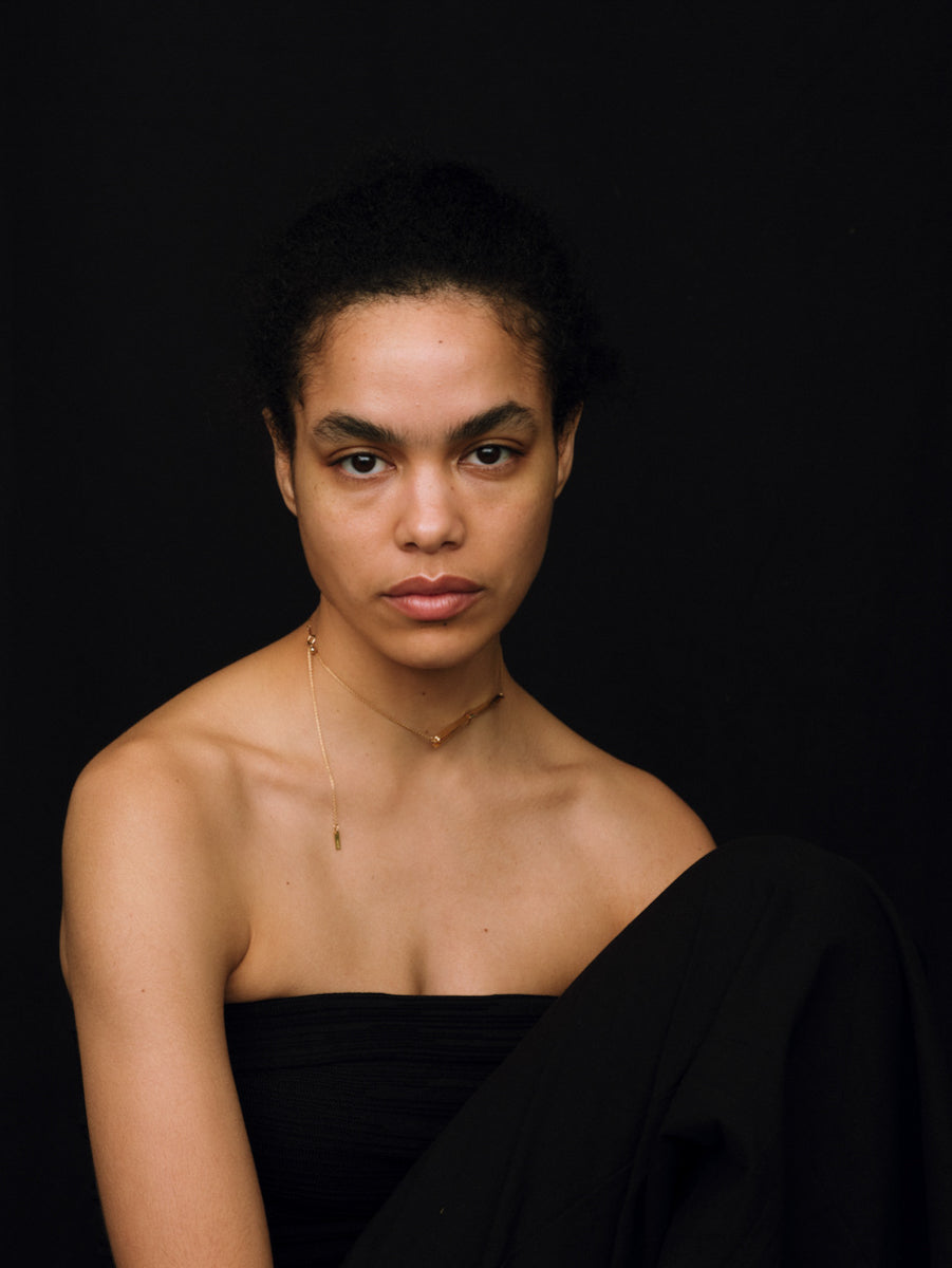 Linear Ribbon Necklace