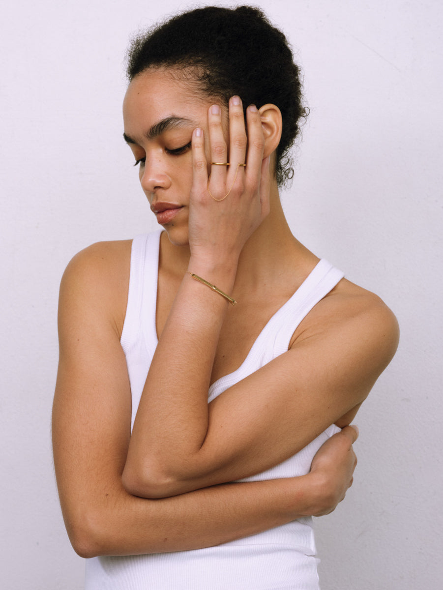 Linear Ribbon Bracelet
