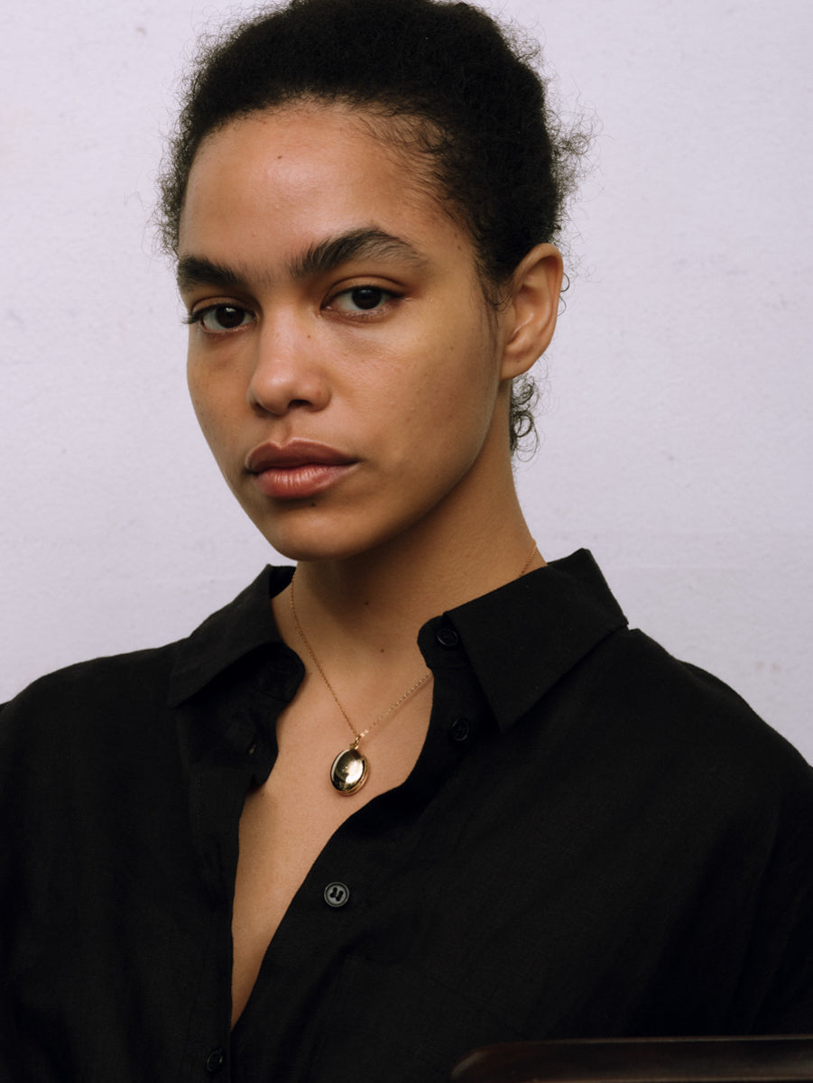 Oval Locket Necklace