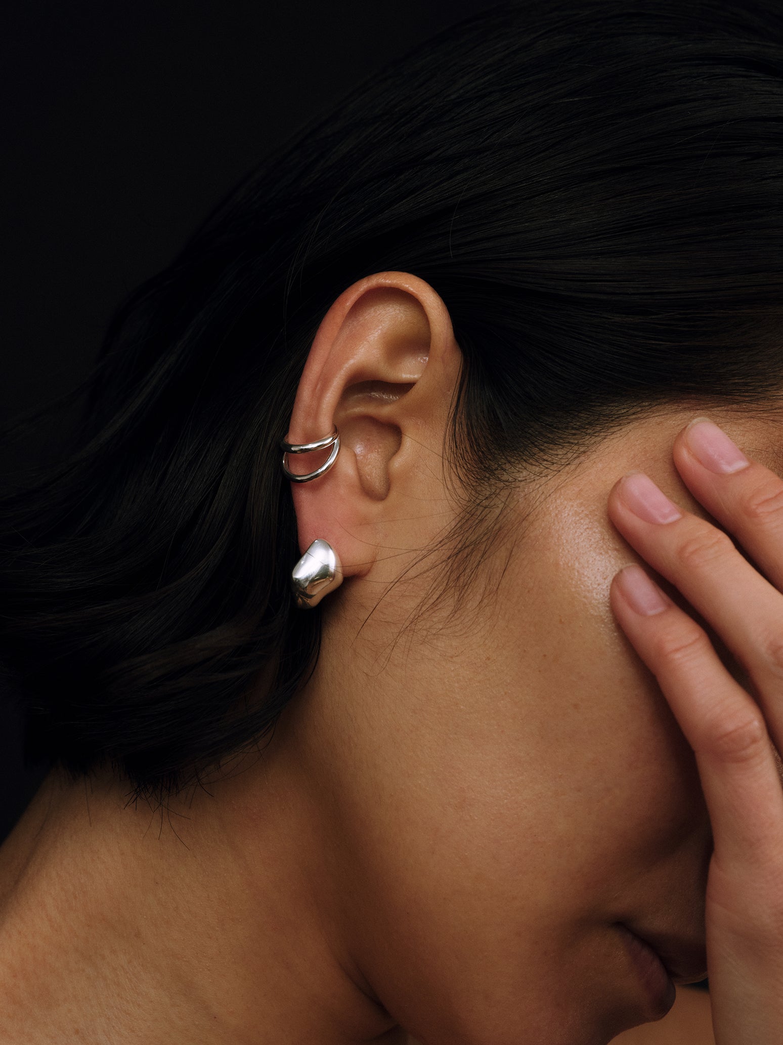 Textured Mini Hoop Earrings