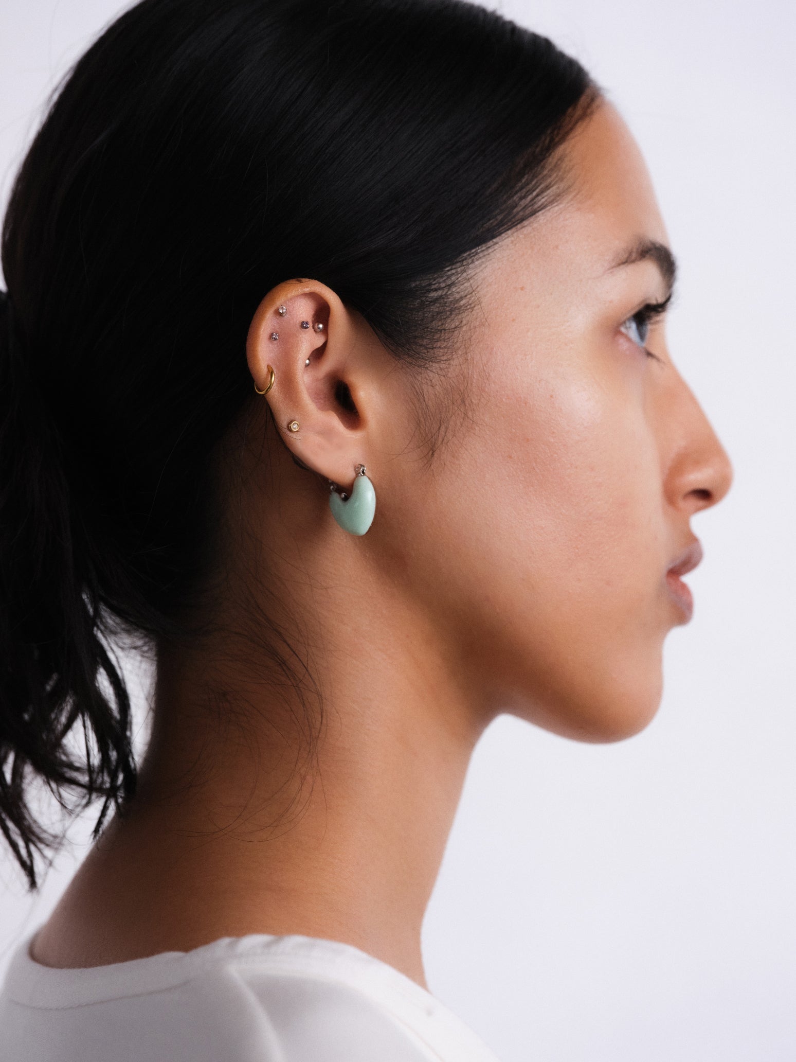 Resin Plump Hoop Earrings(pair) – ucalypt