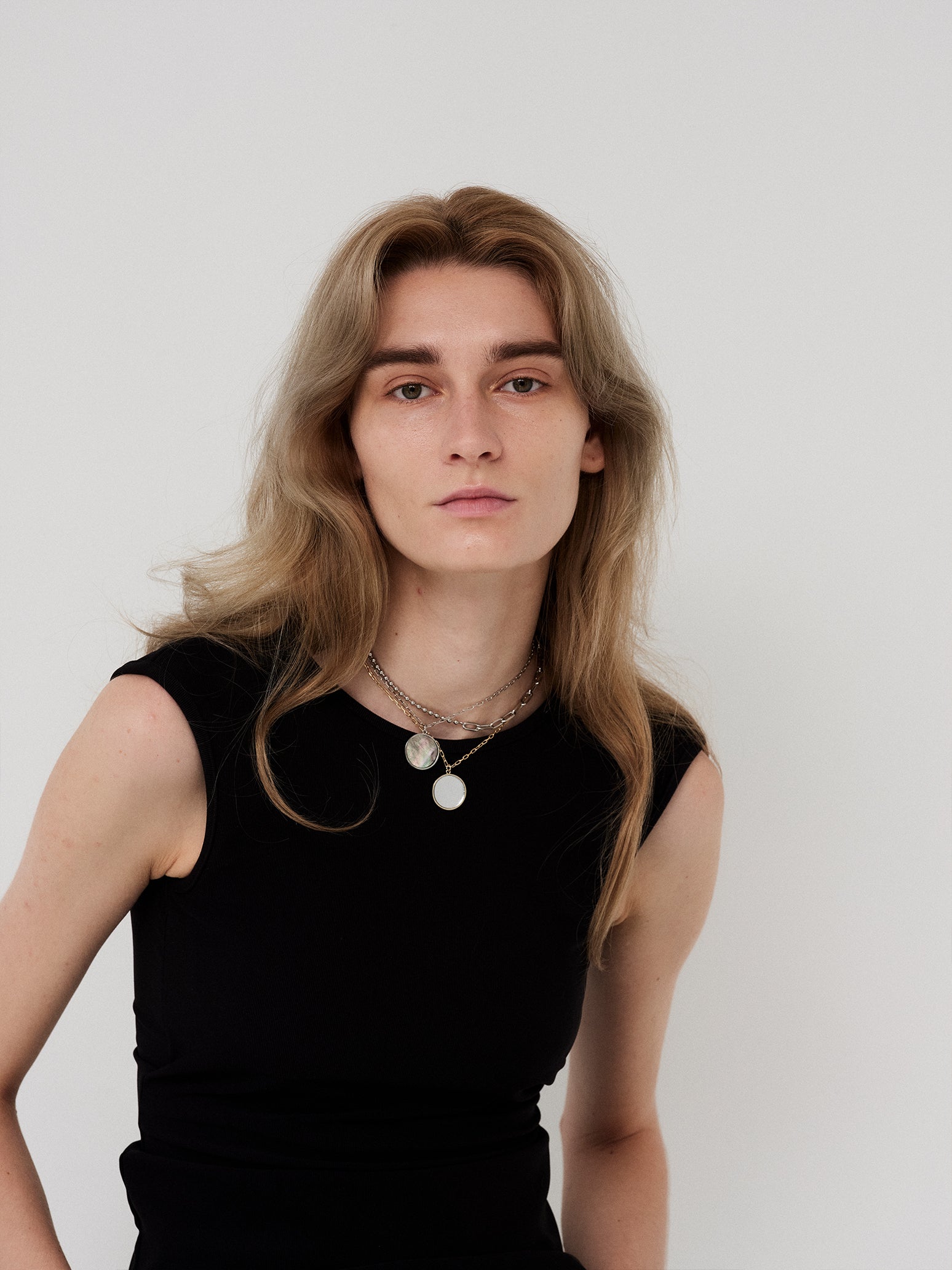 Mirror Coin Necklace