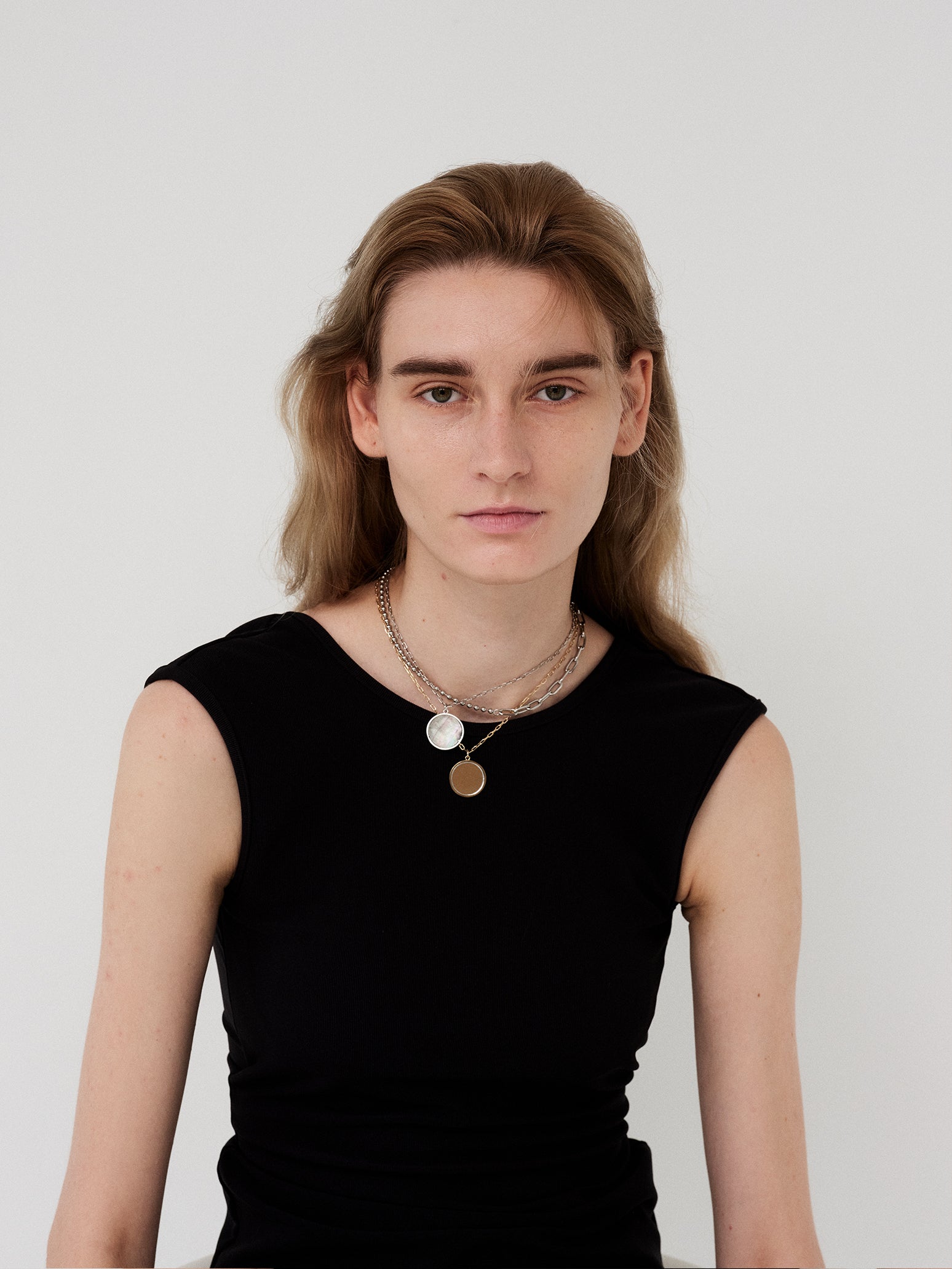 Mirror Coin Necklace