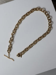 Stem Heart Leaf Charm Necklace
