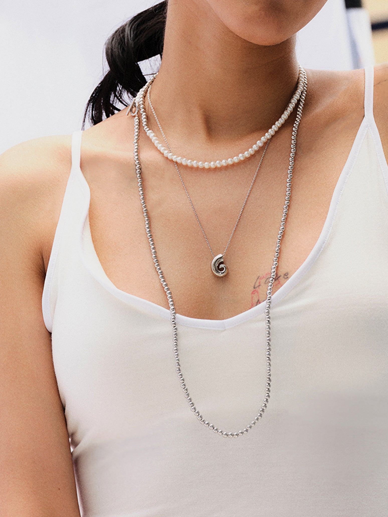 Ball & Pearl 120 Necklace – ucalypt