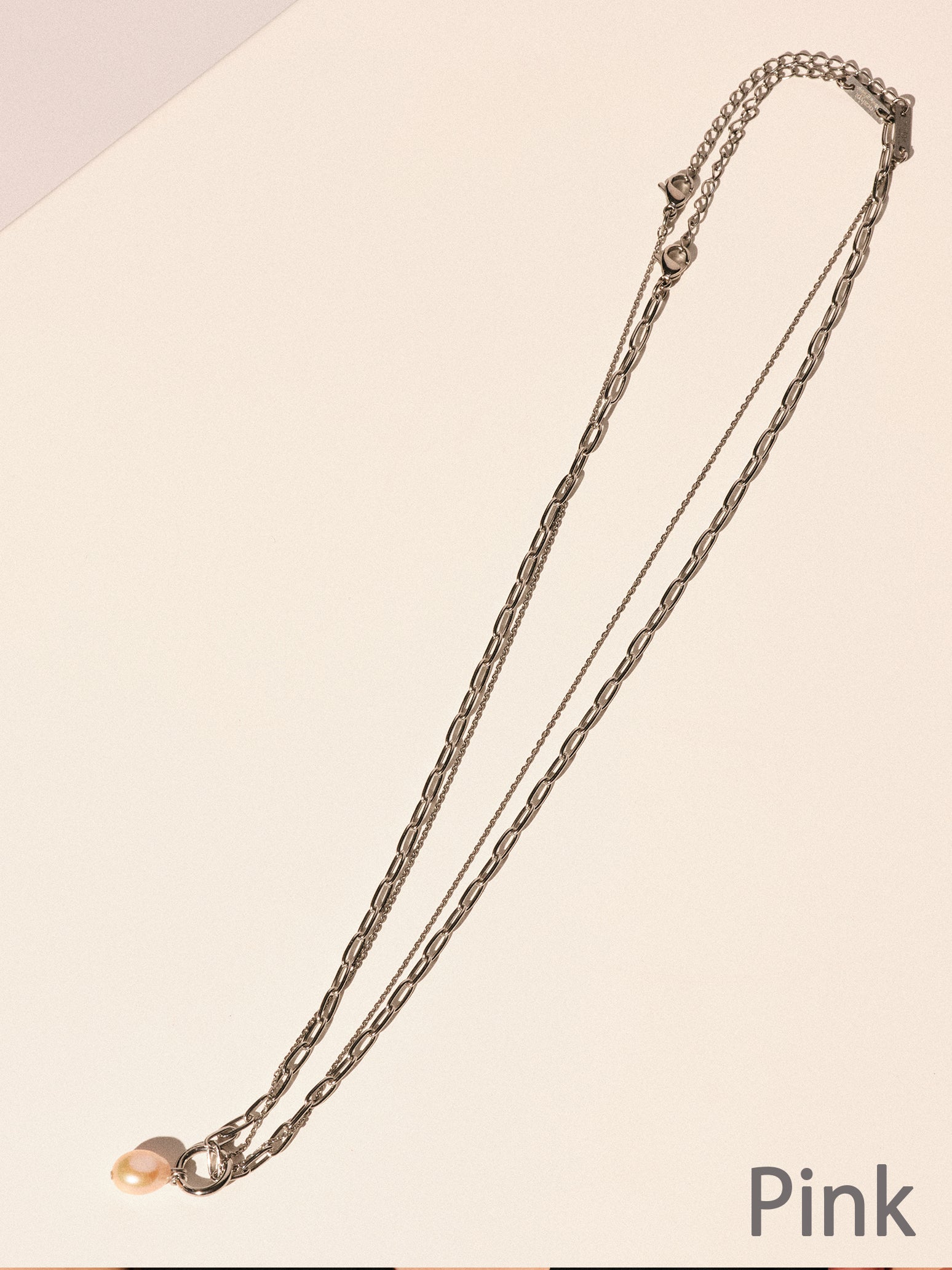 Pearl double chain necklace (2022 HOLIDAY LIMITED) – ucalypt