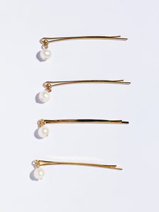 Freshwater Pearl Pins(4本セット)