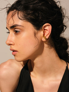 Arced Double Chain Earrings