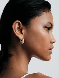Resin Plump Hoop Earrings (pair)