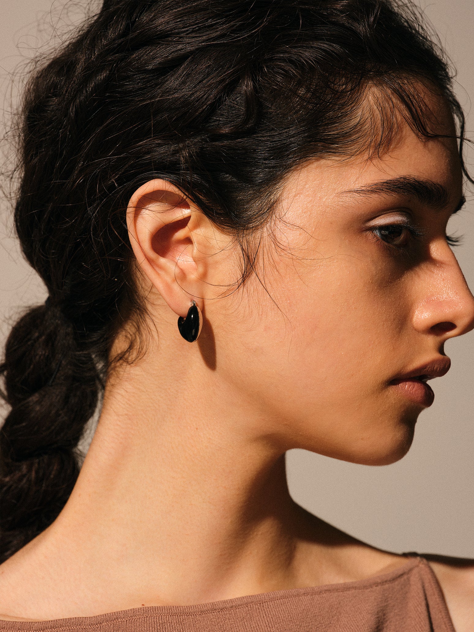 Resin Plump Hoop Earrings (pair) – ucalypt